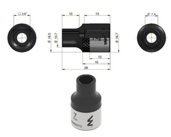 Nasadka dwunastokątna 3/8" 7 mm Waryński