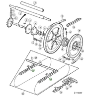 Łańcuch podajnika pochyłego AZ10331 do kombajnu John Deere