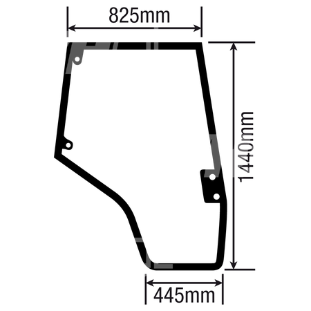 szyba MF serie 5400 - drzwi prawe (1577) 4272771M1