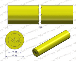Amortyzator poliuretanowy walec 40x200 WARYŃSKI