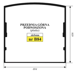 szyba JCB - przednia 334/G9149, 827/80313, 332/F3070 (3458)