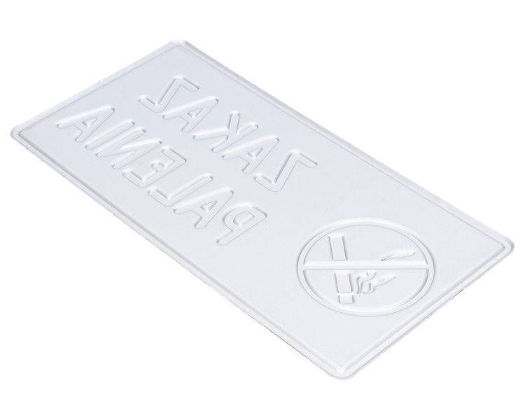 Tablica ostrzegawcza metalowa Zakaz Palenia czarna 28x14 cm