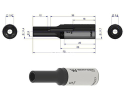 Nasadka dwunastokątna 1/4" 5 mm długa Waryński