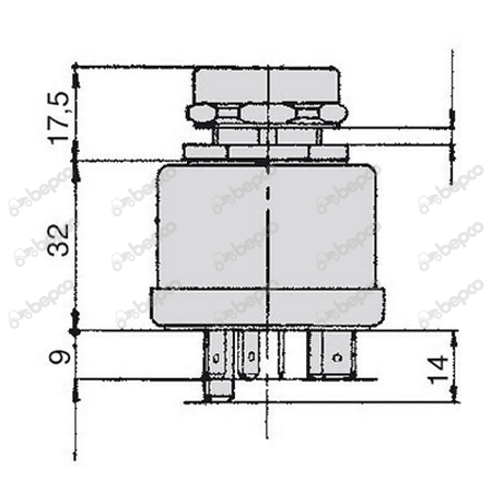 stacyjka, włącznik zapłonu ciągnik Claas Renault 7700029626