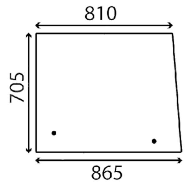 szyba do ciągnika Fendt - boczna otwierana F138804202050