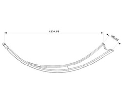 Iglica igła metalowa prasa New Holland 1235mm 89838230