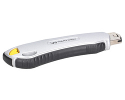 Nożyk łamany 18mm w aluminiowej obudowie z 6 ostrzami Waryński