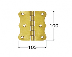 Zawias ozdobny 100x100,5x2 meblowy domax