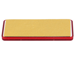 odblask czerwony prostokątny przyklejany 96x42mm
