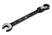 Klucz płasko-oczkowy 18 mm z grzechotką 72 zęby i przegubem Waryński