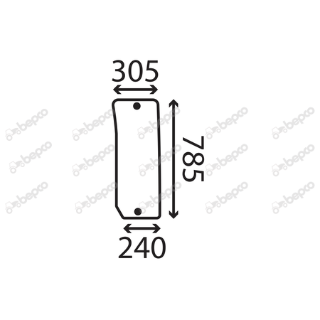 szyba do ciągnika Claas Nexos - przednia dolna lewa 0011389120