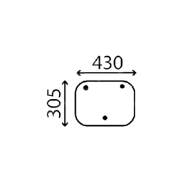 szyba do ciągnika Case - tylna dolna otwierana 3224610R1 (4013)