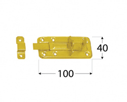 Zasuwa zasuwka tłoczona z ryglem prostym 100x40x1,0 dmx