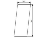 szyba koparka CAT - drzwi górna stała 144-7614