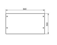 szyba Komatsu - tylna dolna 312605692 (1899)