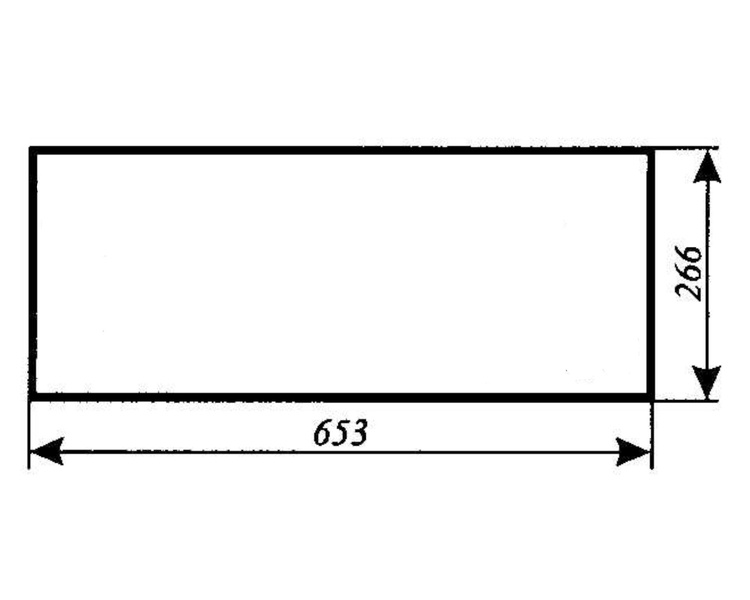 szyba do ciągnika C-360 kabina Sokółka (nowy typ) - tylna dolna (123A)