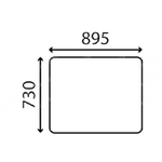 szyba Liebherr - tylna 10009223