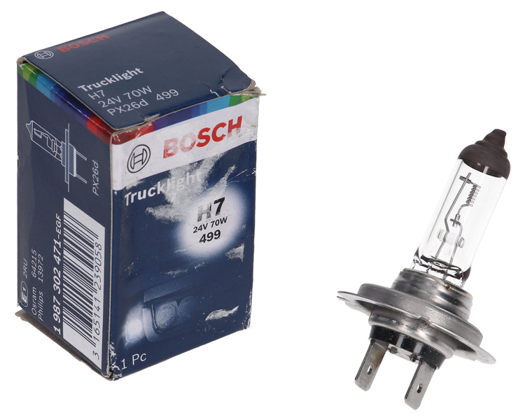Żarówka BOSCH H7 24V 70W PX26d 499 Trucklight