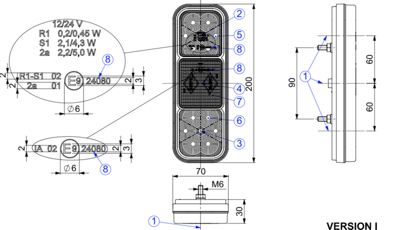 Lampa zespolona tylna LED Horpol LZD2831