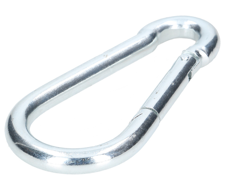 Karabińczyk metalowy klasyczny 12x140mm stalowy