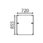 szyba Kubota - przednia otwierana RG518-46650 (4509)