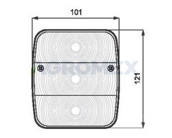 Lampa tylna stop, pozycja kierunkowskaz, oświetlenie tablicy 12V-24V