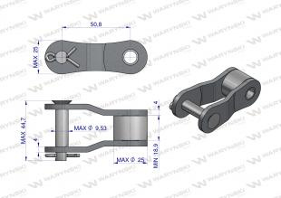 Półogniwo łańcucha CA650F Waryński