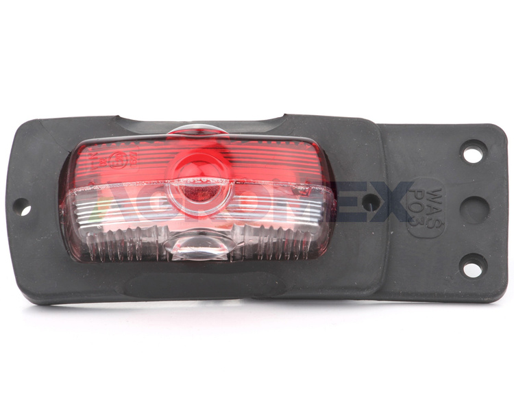 Lampa obrysowa przednio-tylna, biało czerwona