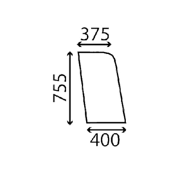 szyba - boczna lewa 7701032137