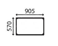 szyba Wacker Neuson - tylna 1000112043 (5234)