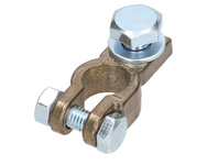 Klema, zacisk akumulatora mosiężna ujemna 50 mm