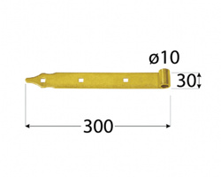 Zawias pasowy 300x30x3,0 bramy furtki drzwi domax