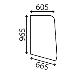 szyba JCB - boczna 827/20290