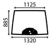 szyba do ciągnika Deutz-Fahr - przednia 0.021.3326.0
