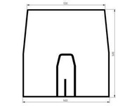 szyba do ciągnika John Deere - przednia R135977