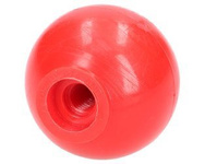 gałka dźwigni fi 40mm, M8 czerwona