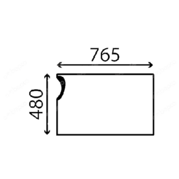 szyba Kubota - przednia dolna RH418-46310 (3539)