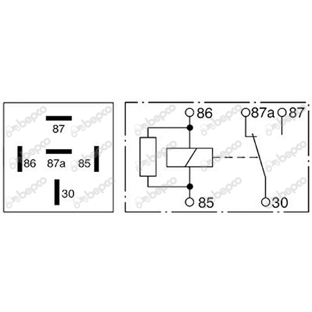 przekaźnik 12V 40/30A Case, John Deere, New Holland 314451A1, AL77324