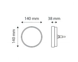 Zestaw lamp LED do przyczepy 3 funkcje z dynamicznym kierunkowskazem