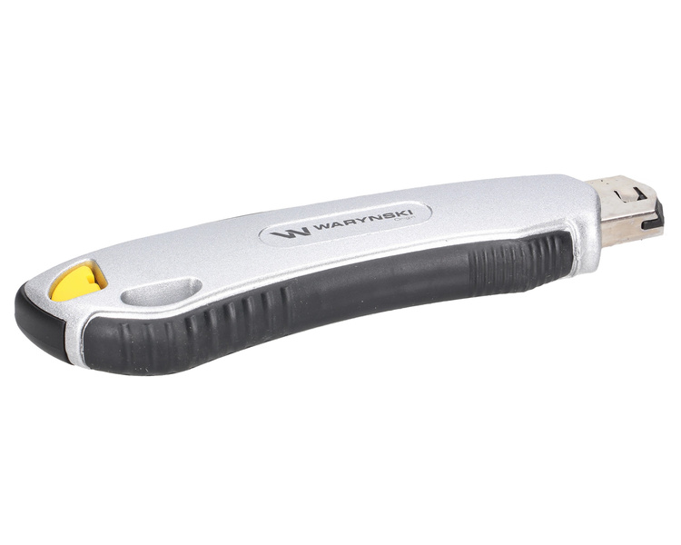 Nożyk łamany 18mm w aluminiowej obudowie z 6 ostrzami Waryński