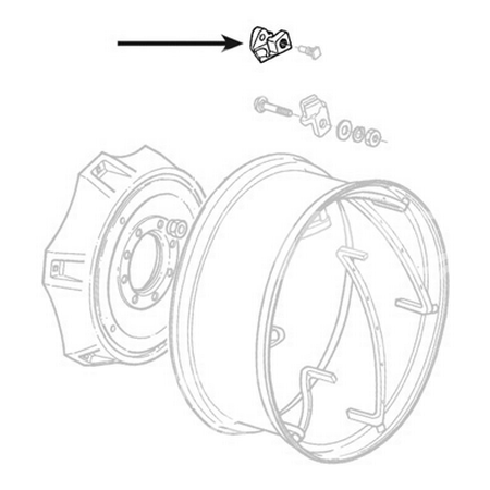 mocowanie koła Landini, Massey Ferguson 503676M1