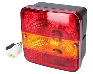 lampa tylna zespolona, sygnałowa z podświetleniem rejestracji amortyzator AMP WESEM LT2.26605 Claas 140x140mm