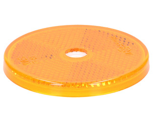 odblask pomarańczowy okrągły przykręcany 60mm
