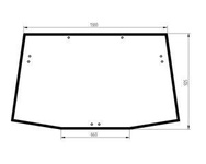 szyba do ciągnika John Deere - tylna R130522