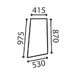 szyba JCB - boczna prawa 827/20394