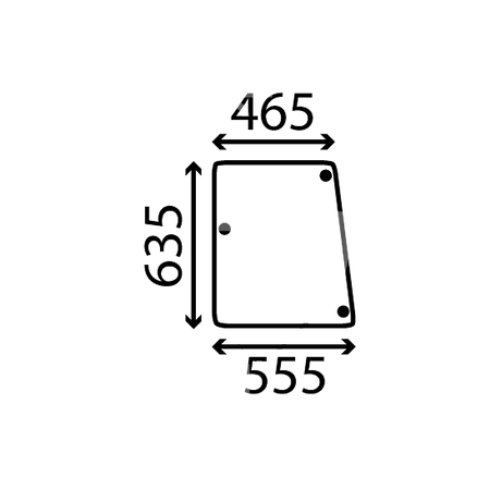 szyba Case 644 743 744 745 844 946 1046 955 1055 1255 1455 - boczna 3224704R1 (1415)