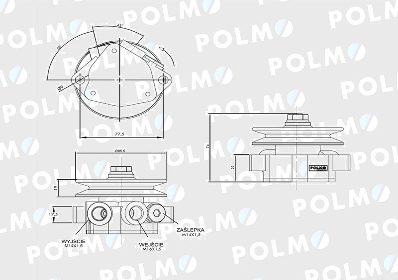 Pompa zasilająca 0011380830 POLMO