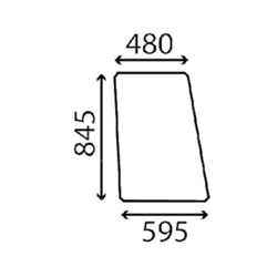 szyba - boczna lewa 6005003434