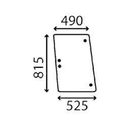 szyba Massey Ferguson - boczna 3301809M2