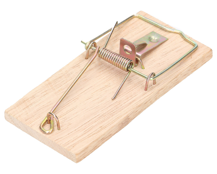 Łapka na myszy drewniana tradycyjna deratyzacyjna